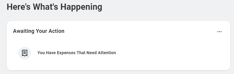 Awaiting Your Action section