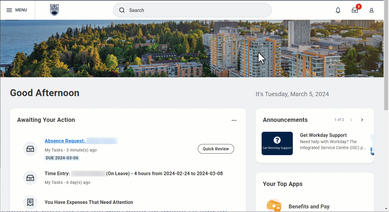 Workday Releases Quick Review Option