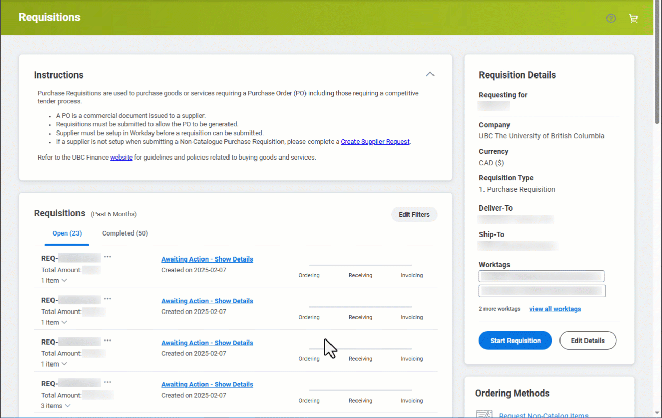 Updated layout in app